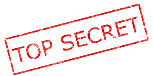 Ein Stempelabdruck mit der Aufschrift Top Secret