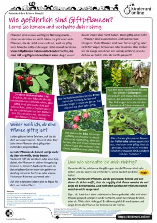 Poster: Giftpflanzen, Seite 1