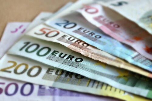 Alle Eurogeldscheine von 5 bis 500 €