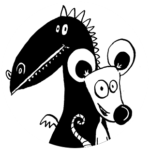 Dino-Avatar und Maus-Avatar bilden eine Gruppe